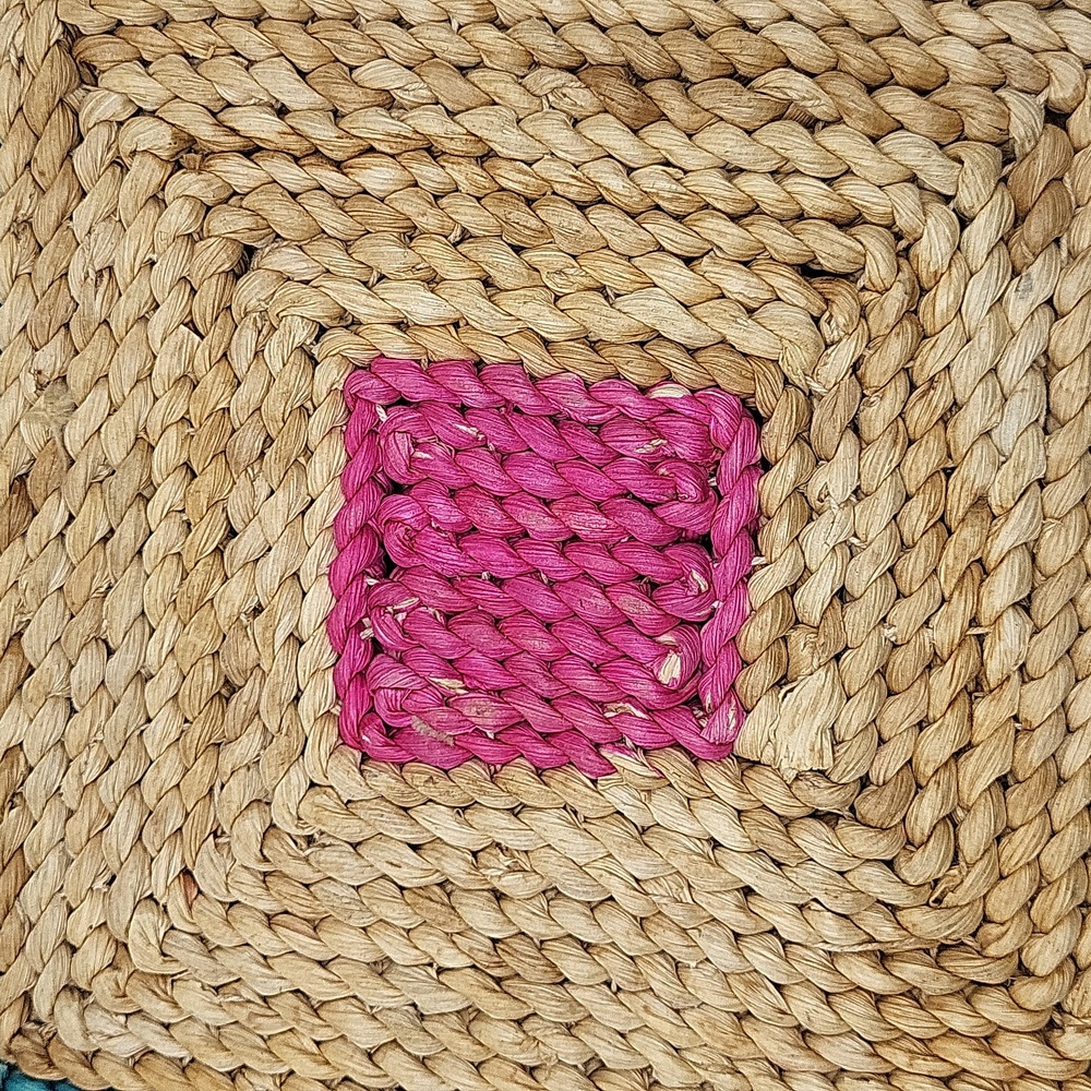 HandmadeVintage from the 1980s Materials: straw, rattan Trivet set of 3 - Picture 3 of 5